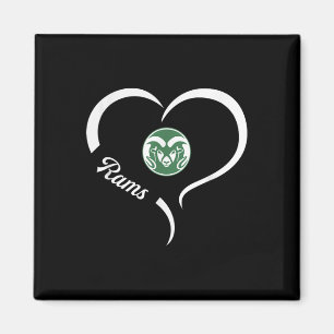 Tinora Rams Logo Half Heart Slogan Hs  Magnet