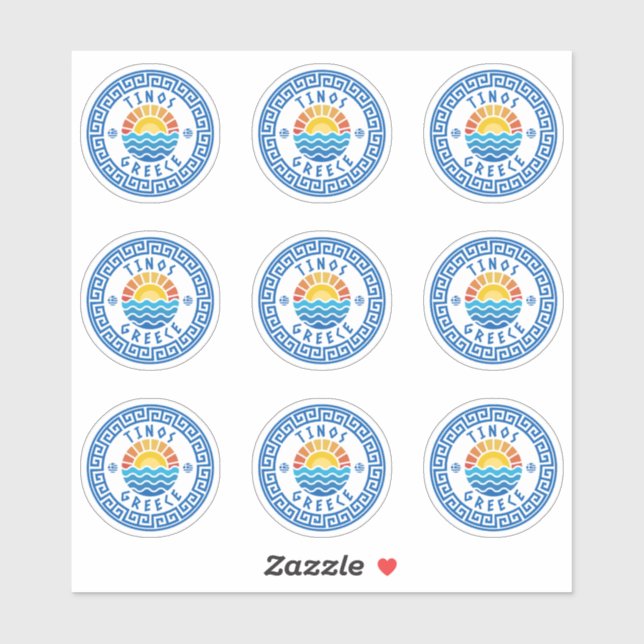 Tinos Island, Greece Multiple Pack Sticker (Sheet)