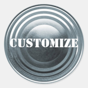 Tinplate Template Classic Round Sticker