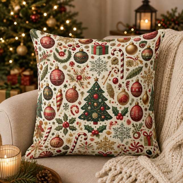 Tinsel and Twinkle Cushion (Holiday Season)