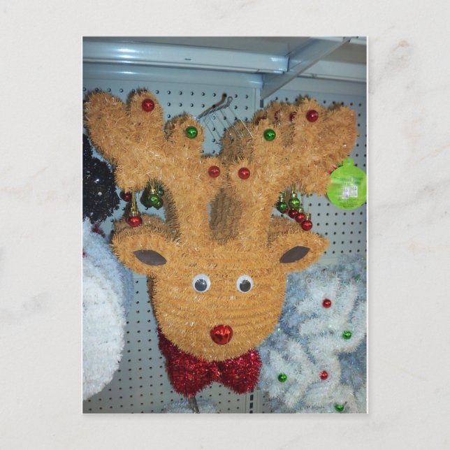 Tinsel Deer Postcard (Front)