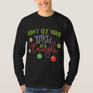 Tinsel In A Tangle Cute Christmas T-Shirt