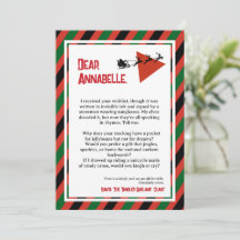 Tinsel Paradox DADA Letter from Santa