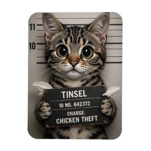 Tinsel the Christmas Kitten Magnet