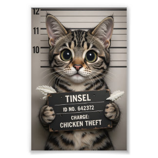 Tinsel the Christmas Kitten Photo Print