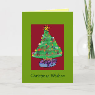 Tinsel Tree Christmas Card