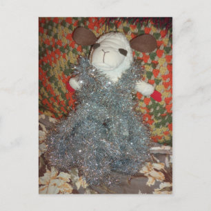 Tinseled Sheep Postcard