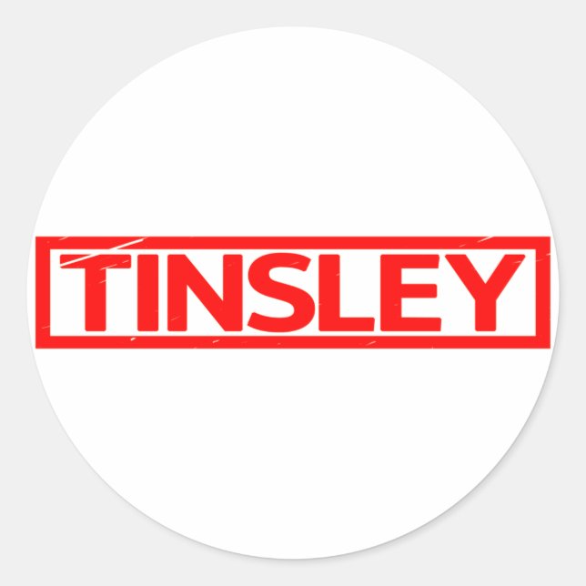 Tinsley Stamp Classic Round Sticker (Front)