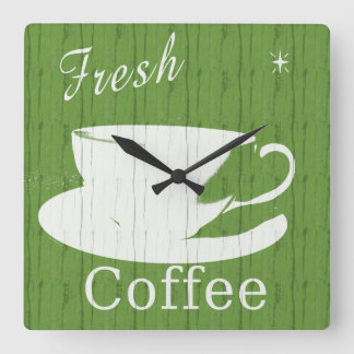 Tintable Rustic Coffee Clock