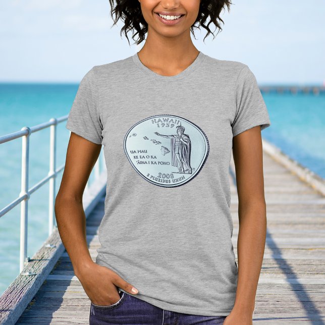 Tinted Hawaii State Quarter Design  T-Shirt (Creator Uploaded)