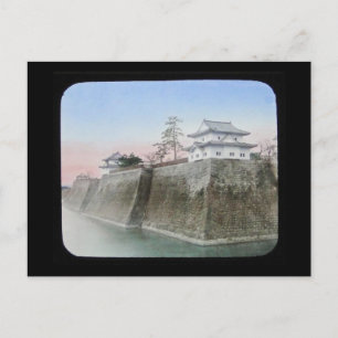 Tinted Lantern Slide Japan Nakajima Osaka Postcard