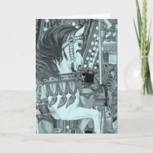 Tinted Merry Horse Card