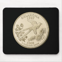 Tinted Oklahoma State Quarter Design 