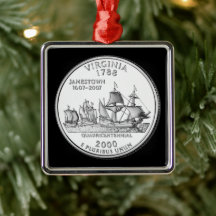 Tinted Virginia State Quarter 