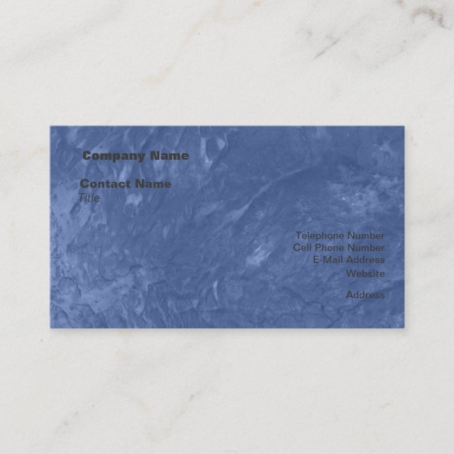Tinted Wrinkled Texture Business Card (Front)