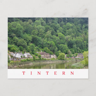 Tintern village view postcard