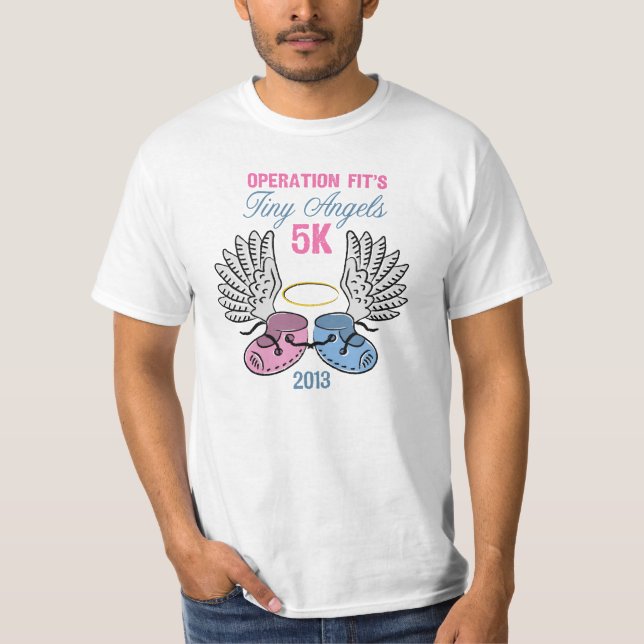 Tiny Angels 5K Short Sleeved Shirt (Front)