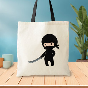 Tiny Angry Ninja Tote Bag