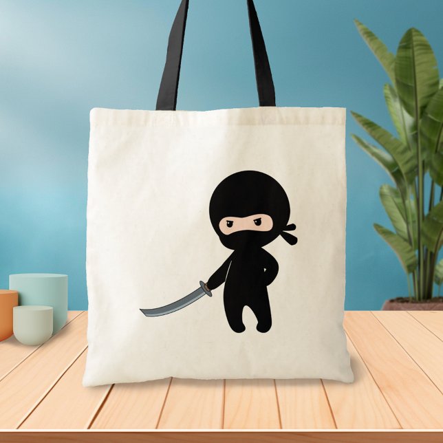 Tiny Angry Ninja Tote Bag (Creator Uploaded)