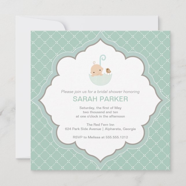 {tiny baby} baby shower invitation (Front)