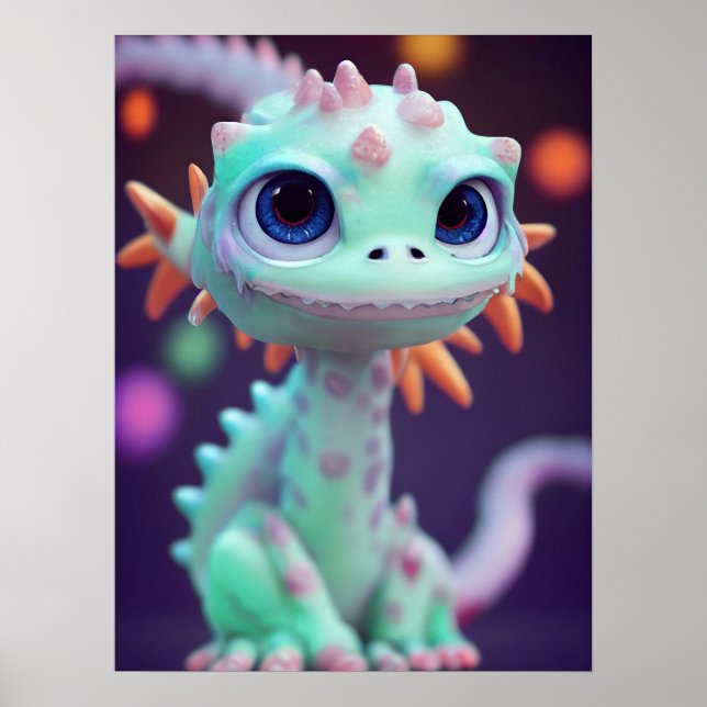 Tiny Baby Dragon Poster (Front)