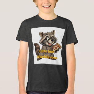 Tiny Bandit Cute Racoon Tri-Blend Shirt