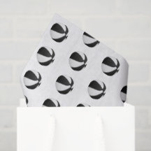 tiny black white basketballs pattern