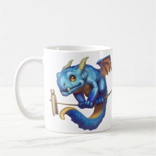 Tiny Blue Dragon Coffee Mug