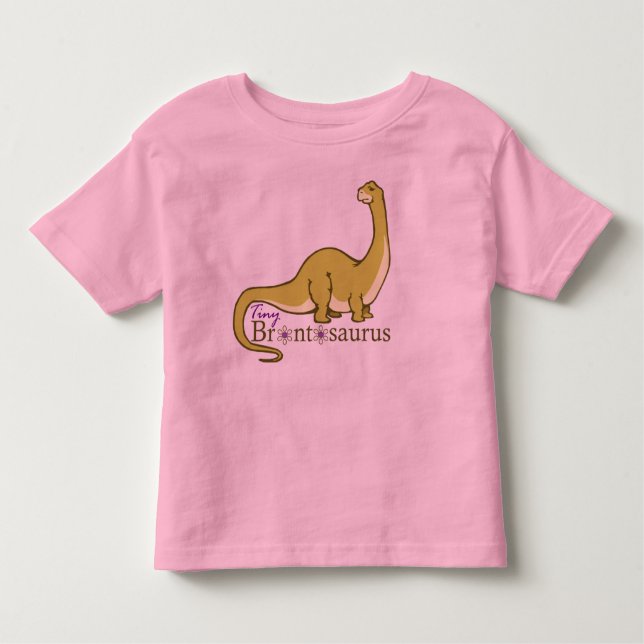 Tiny Brontosaurus Toddler T-Shirt (Front)
