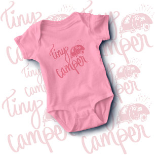 Tiny Camper Camping Baby Gift Bodysuit One Piece