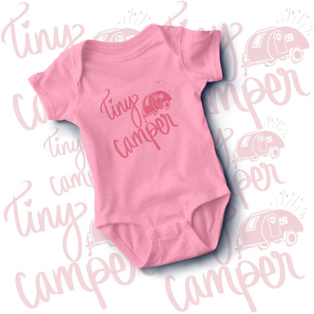 Tiny Camper Camping Baby Gift Bodysuit One Piece (Creator Uploaded)