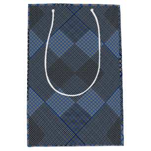 Tiny chequered 2 tones 04A Grey BG Medium Gift Bag