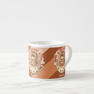 Tiny Chibi Hedgehog Milk Mug for Kids