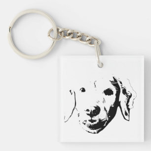 Tiny Comic Pup Key Ring