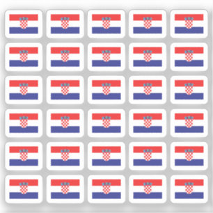 Tiny Croatia Flag 30pcs 