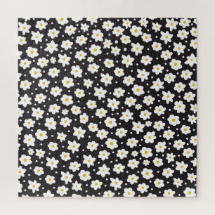 Tiny daisies, vintage, seamless background. jigsaw puzzle