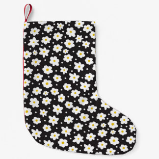 Tiny daisies, vintage, seamless background. small christmas stocking