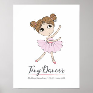 Tiny Dancer ballerina personalised print