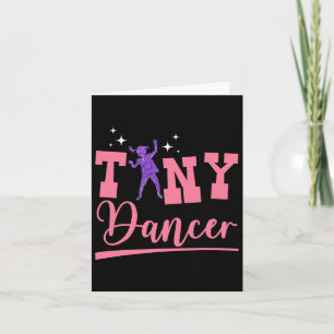 Tiny Dancer Cute Dance Kids Dancing Workout Practi Card