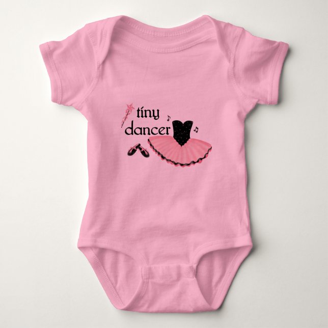 Tiny Dancer Infant Ballerina Baby Bodysuit (Front)