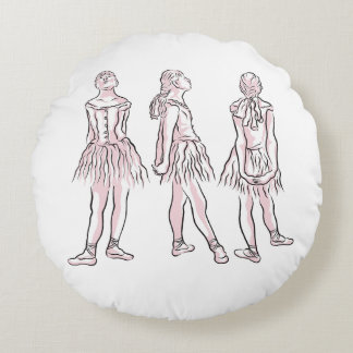 Tiny Dancer  Round Cushion