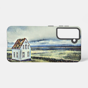 Tiny distant lonely house samsung galaxy case