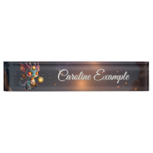 Tiny Dragon, Big Time Energy – The Ember Clockling Nameplate