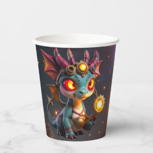 Tiny Dragon, Big Time Energy – The Ember Clockling Paper Cups