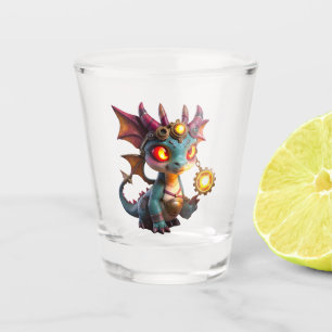 Tiny Dragon, Big Time Energy – The Ember Clockling Shot Glass