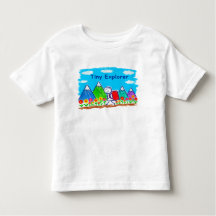 Tiny Explorer Stick Figure Hiking Illustration