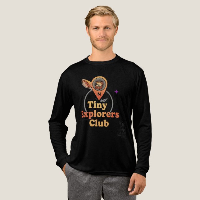 Tiny Explorers Club – Family Geocaching Design Tri-Blend Shirt (Full Front)