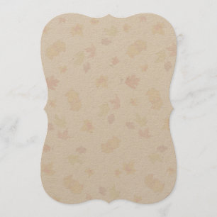 Tiny Fall Leaf Pattern Nature Fan Program Paper Programme