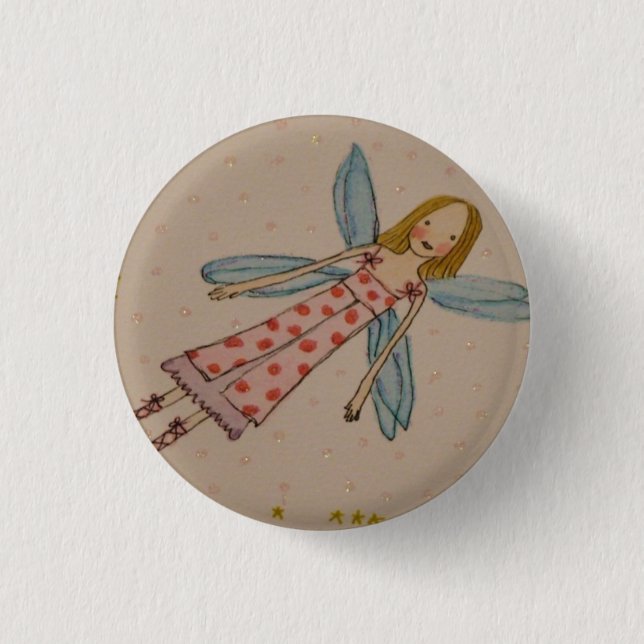 Tiny flying fairy button (Front)