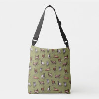 Tiny Goats on Green - Goat Herd Pattern